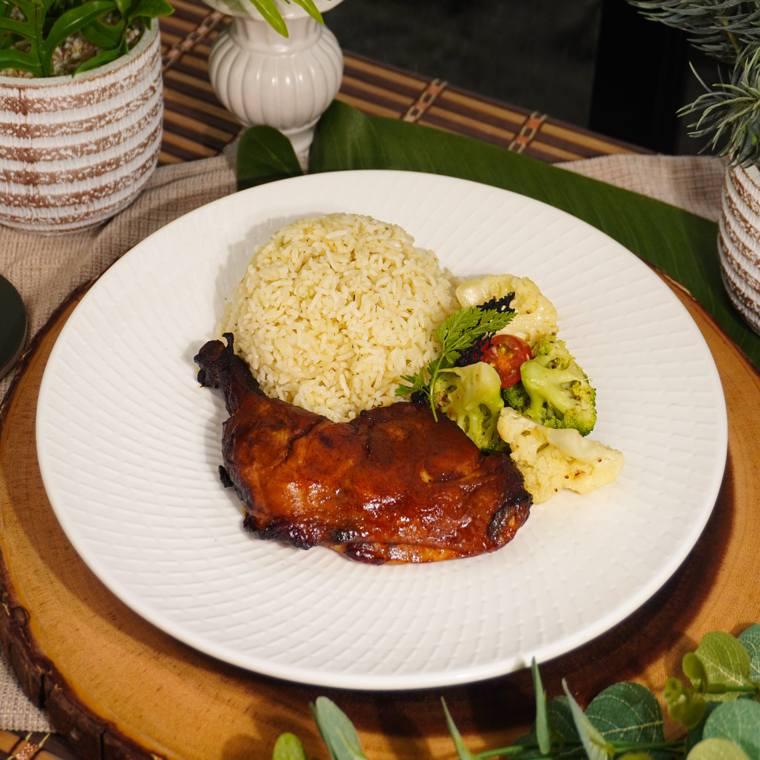 Slow Cooked Honey BBQ Glazed Chicken